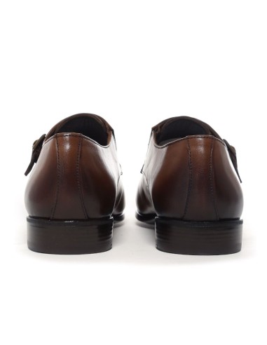 Brown leather monkstrap