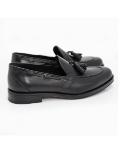 Mocassin de peau le noir KUROR-BLACK 2