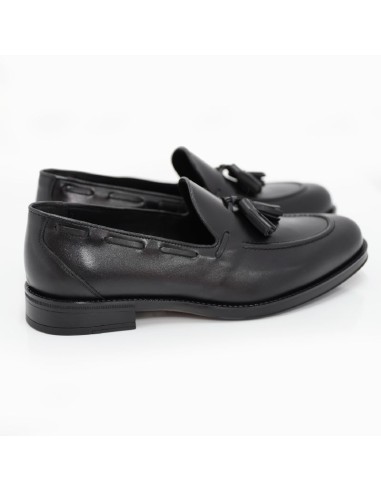 Mocassin de peau le noir KUROR-BLACK