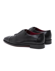 Oxford de piel liso color negro 2