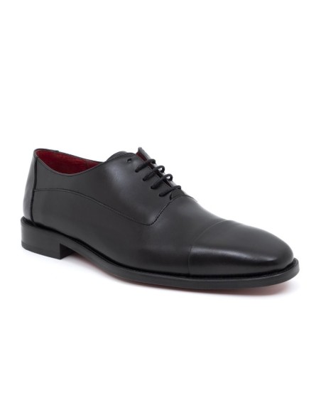Oxford de piel liso color negro