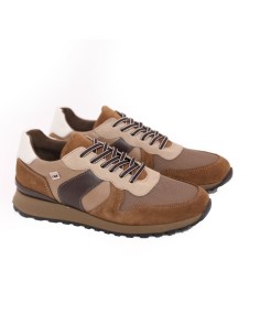 Light Brown leather sport shoe