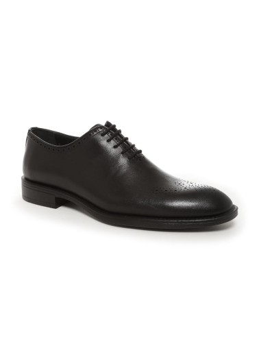 Black leather Oxford