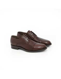 Brown leather derby