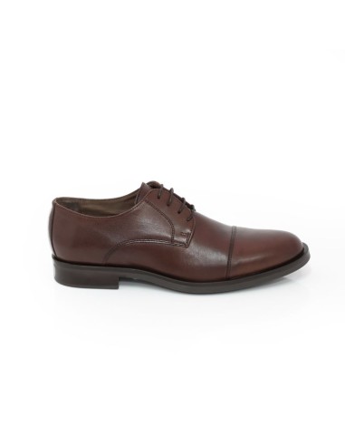 Brown leather derby