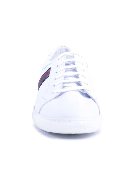 White leather sneakers