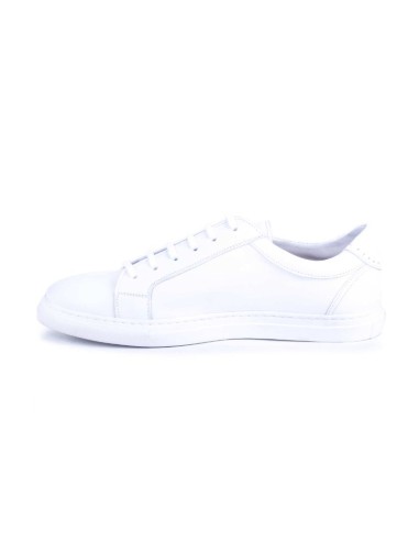 White leather sneakers