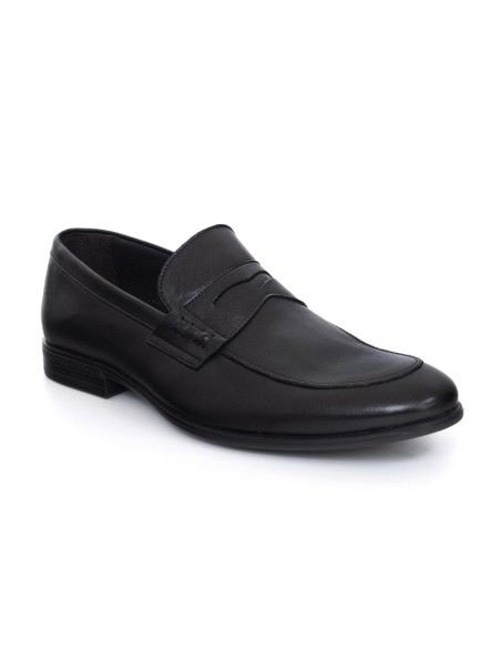 Mocassin de peau le noir NIRELA-NEGRO