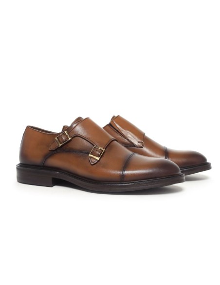 Light Brown leather monkstrap