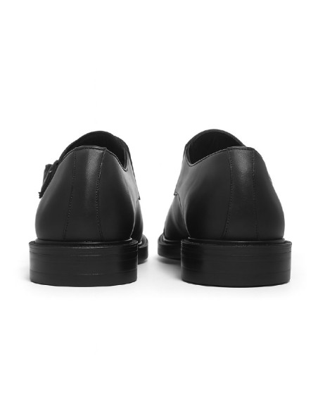 chaussure avec boucle de peau le noir OSVAN-NEGRO