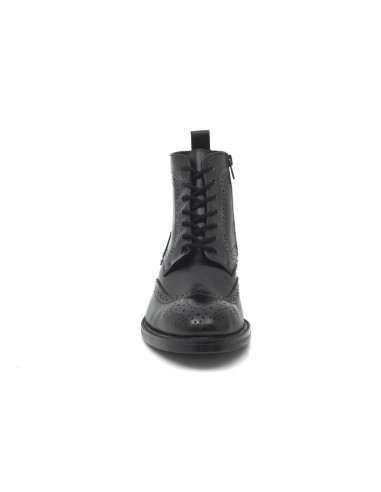 Black leather boot