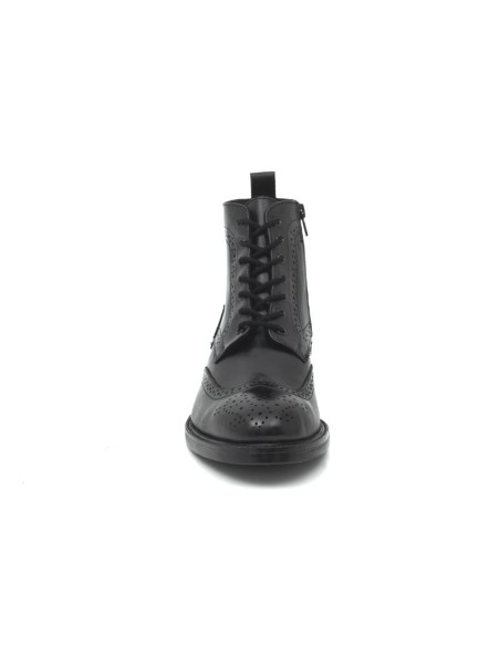 Black leather boot