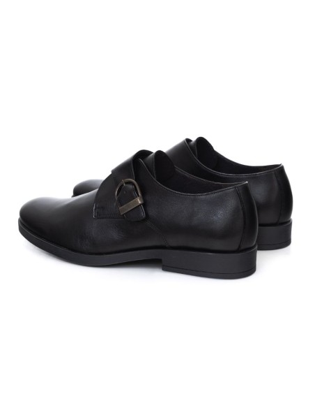 chaussure avec boucle de peau le noir PEROLA-NEGRO