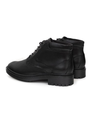 Black leather boot