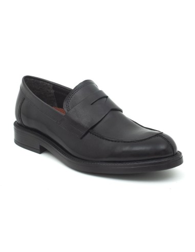 Mocassin de peau le noir PRASUR-BLACK