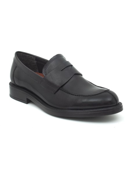 Mocassin de peau le noir PRASUR-BLACK