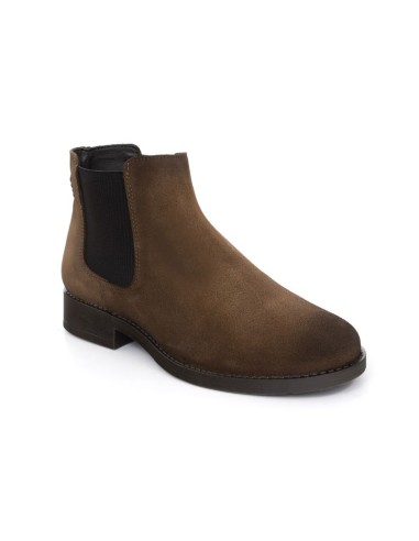 bottines chelsea suède beige SALNER-CAMEL