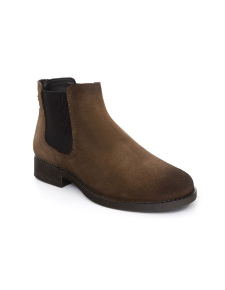 bottines chelsea suède beige SALNER-CAMEL