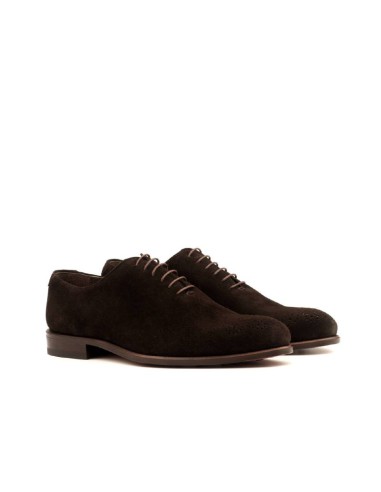 brown suede oxford shoes SENTERO-MARRON