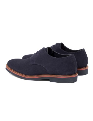 Derby suède bleu SERRATI-NAVY