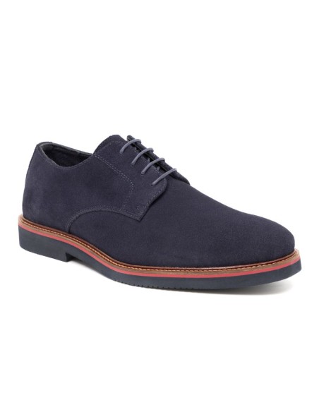 Derby suède bleu SERRATI-NAVY