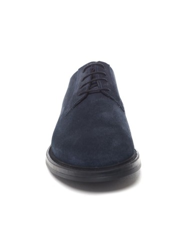 Blue suede derby