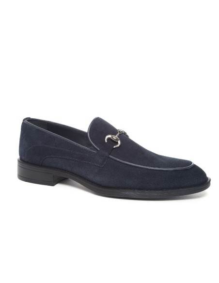 Mocassin suède bleu SOLIRA-NAVY