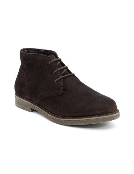 Brown suede boot