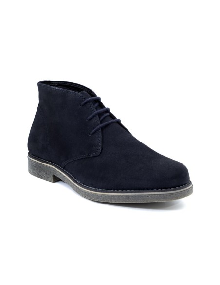 Blue suede boot