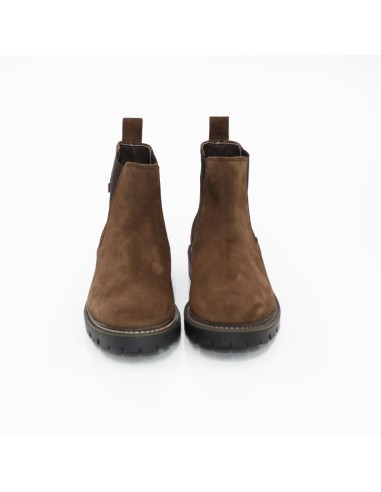 Brown suede chelsea boots