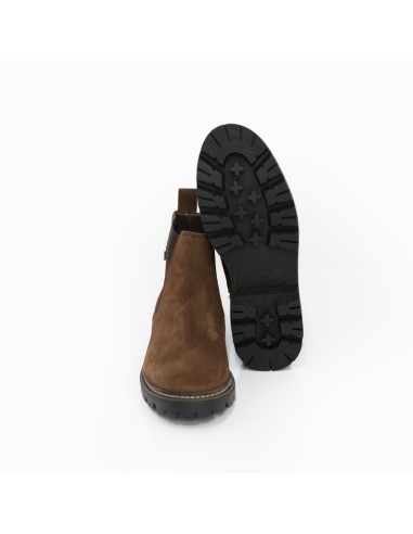 bottines chelsea suède marron SONIP-BROWN