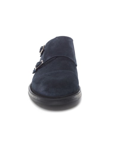 chaussure avec boucle suède bleu SORLEN-NAVY