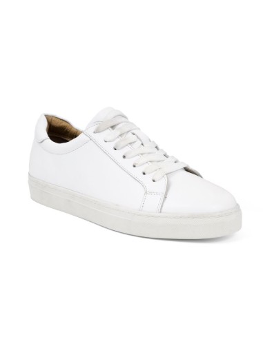 White leather sneakers