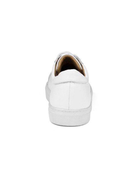 baskets de peau blanc TERLON-WHITE