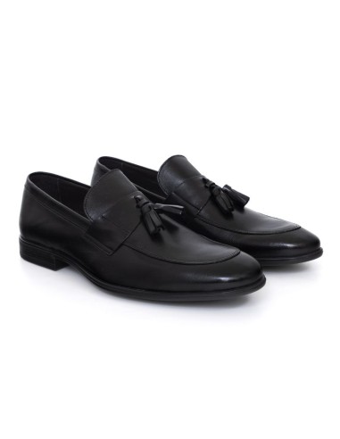 Mocassin de peau le noir TERNA-NEGRO