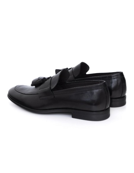 Mocassin de peau le noir TERNA-NEGRO