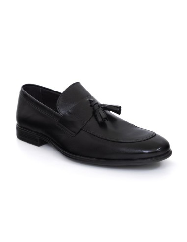 Mocassin de peau le noir TERNA-NEGRO