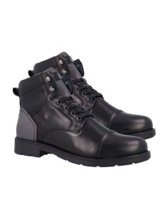 Black leather boot