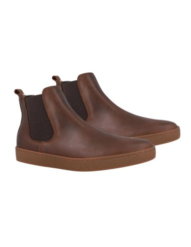 Bottine de peau marron TUNO-BROWN