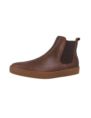Bottine de peau marron TUNO-BROWN