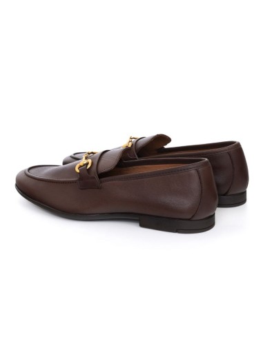 Mocassin de peau marron UBRIL-BROWN