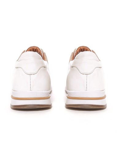 White leather sport shoe
