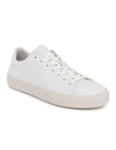 White leather sneakers