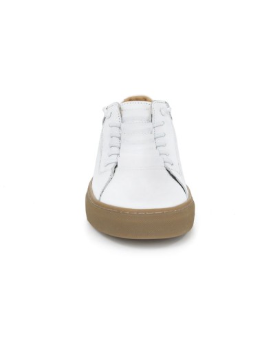 White leather sneakers