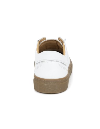 baskets de peau blanc VALIOR-WHITE