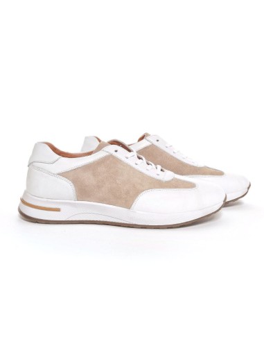 Deportivo de piel liso color blanco