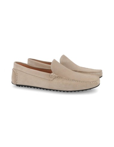 Mocasín de ante liso color beige SERIMAN-CORDA