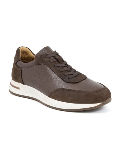 Brown leather sport shoe