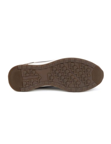 Brown leather sport shoe