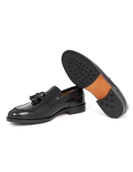 Mocassin de peau le noir VICOVEN-NEGRO